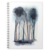 Tranquil Abstracte bomen Notitieboek (Voorkant)
