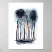 Tranquil Abstracte bomen Poster (Voorkant)