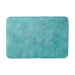 Tranquil Aqua Blauwe Waterverf Vlek Badmat