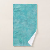 Tranquil Aqua Blue Waterverf Bad Handdoek (Handdoek)