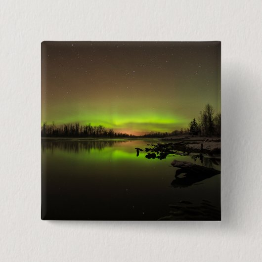 Tranquil Aurora Vierkante Button 5,1 Cm (Voorkant)