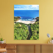Tranquil Beach at the River Mouth – Wild Nature La Canvas Afdruk (Insitu (Woonkamer))