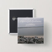 Tranquil Beach Button (Voorkant /achterkant)