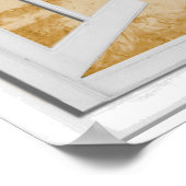 Tranquil Beach Ocean Uitzicht Fake Window Poster (Hoek)