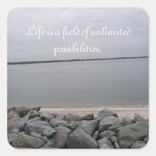 Tranquil Beach Stickers (Voorkant)