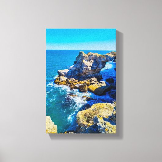 Tranquil Beach Wild Nature  Canvas Afdruk (Voorkant)