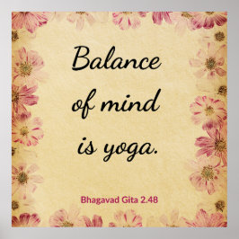 Tranquil Beige Pink Gita Balance Yoga Floral Print