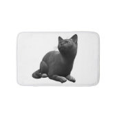 Tranquil Black Cat Bath Mat (Voorkant)