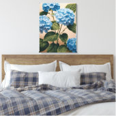 Tranquil Blauw Hydrangeas Schilderij Canvas Afdruk (Insitu (Slaapkamer))