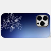 Tranquil Blooms: Witte Lelie en bladeren Case-Mate iPhone Case (Achterkant (horizontaal))