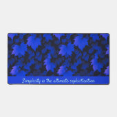 Tranquil Blue Autumnal Leaves Bureaumat (Voorkant)