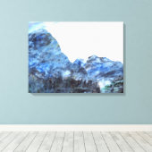 "Tranquil Blue" Fine Art Canvas Print (Insitu (Houten vloer))