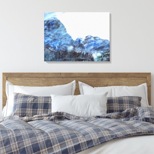 "Tranquil Blue" Fine Art Canvas Print (Insitu (Slaapkamer))