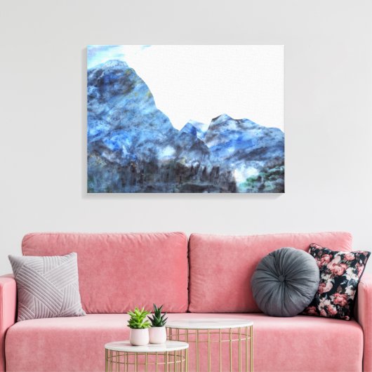 "Tranquil Blue" Fine Art Canvas Print (Insitu (Woonkamer))