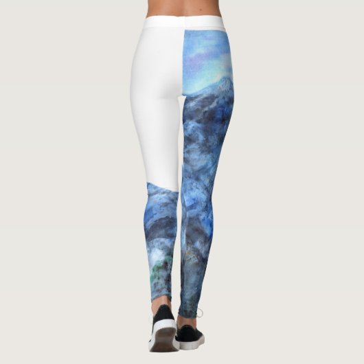 "Tranquil Blue" Vrouwen Leggings (Achterkant)