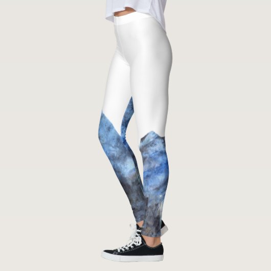 "Tranquil Blue" Vrouwen Leggings (Links)
