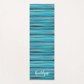 Tranquil Blue Zen | Gepersonaliseerd Yogamat (Voorkant)