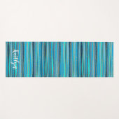 Tranquil Blue Zen | Gepersonaliseerd Yogamat (Voorkant (horizontaal))