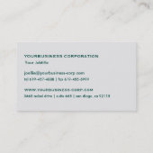 Tranquil Bossen / donkergroen Visitekaartje (Achterkant)