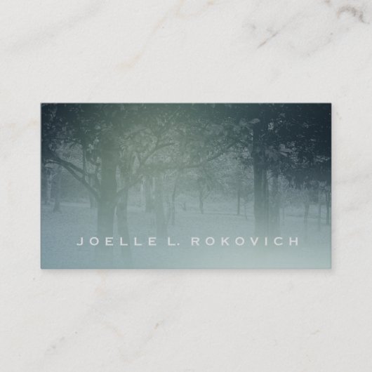 Tranquil Bossen / donkergroen Visitekaartje (Voorkant)