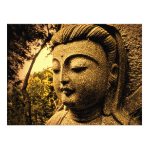 Tranquil Buddha op Madeira Portugal Foto Afdruk