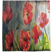 Tranquil Buds die in de windverf blazen Douchegordijn (Voorkant)