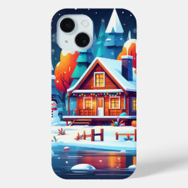 Tranquil Christmas iPhone 15 Case