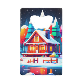 Tranquil Christmas Creditkaart Flessenopener