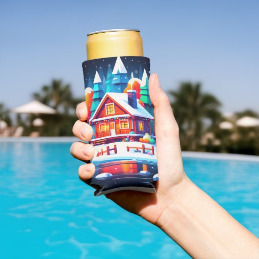 Tranquil Christmas Seltzer Blikjeskoeler (Insitu Zwembad)