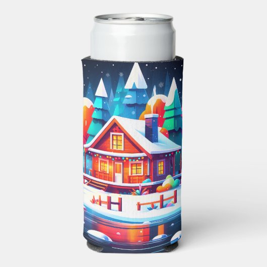 Tranquil Christmas Seltzer Blikjeskoeler (Seltzer Achterkant)