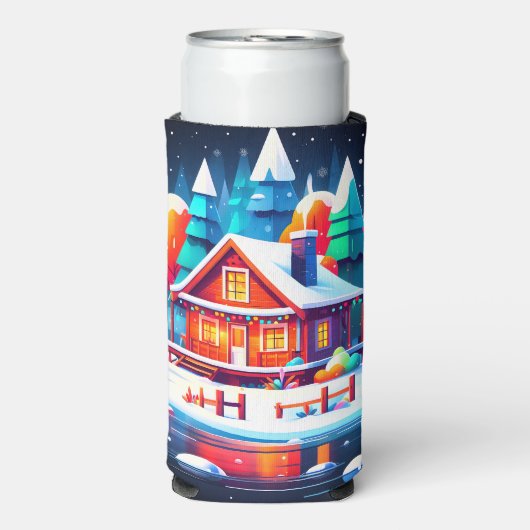 Tranquil Christmas Seltzer Blikjeskoeler (Seltzer Voorkant)