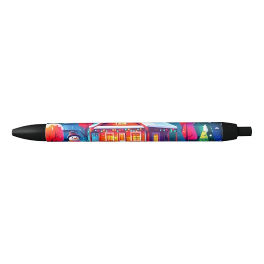 Tranquil Christmas Zwarte Inkt Pen (Voorkant)