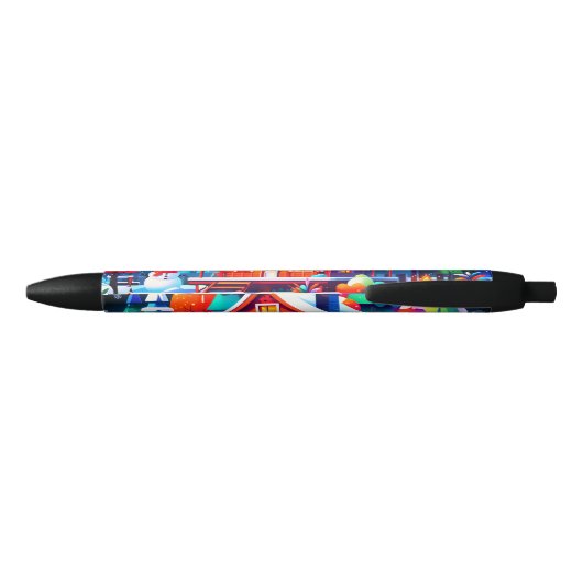 Tranquil Christmas Zwarte Inkt Pen (Achterkant)