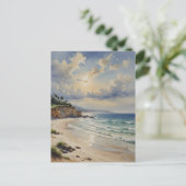 Tranquil Coastal Sunrise Briefkaart (Staand voorkant)