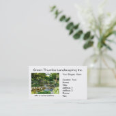 Tranquil Creek Water FeatureSjabloon visitekaartje (Staand voorkant)