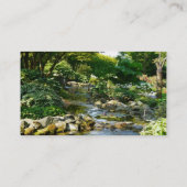 Tranquil Creek Water FeatureSjabloon visitekaartje (Achterkant)