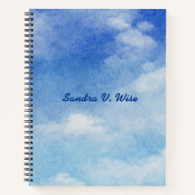 Tranquil Custom Sky Dreams Waterverf Blauw & Wit