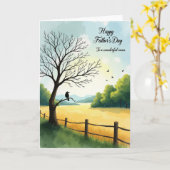 Tranquil Dads Day Weidekaart Kaart (Gele Bloem)
