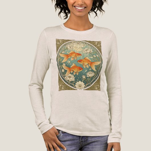 Tranquil Dance Of The Nowruz Goldfish Tri-Blend Shirt (Voorkant)