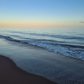 Tranquil Devon Sunset Beach Notitieboek