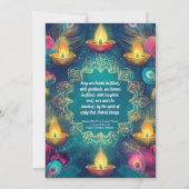 Tranquil Diwali Aura Kaart (Achterkant)