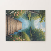 Tranquil Dock at Sunrise Puzzle Legpuzzel (Horizontaal)