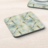 Tranquil Dragonfly Watercolor-stijl Bier Onderzetter (Linkerzijde)