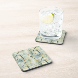 Tranquil Dragonfly Watercolor-stijl Bier Onderzetter