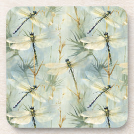 Tranquil Dragonfly Watercolor-stijl Bier Onderzetter