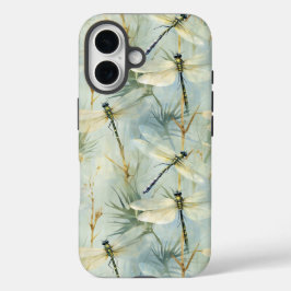 Tranquil Dragonfly Watercolor-stijl iPhone 16 Hoesje