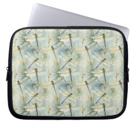 Tranquil Dragonfly Watercolor-stijl Laptop Sleeve