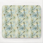 Tranquil Dragonfly Watercolor-stijl Muismat (Voorkant)