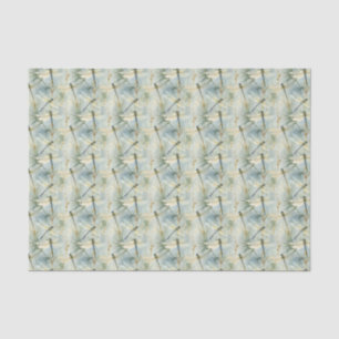 Tranquil Dragonfly Watercolor-stijl Tissuepapier