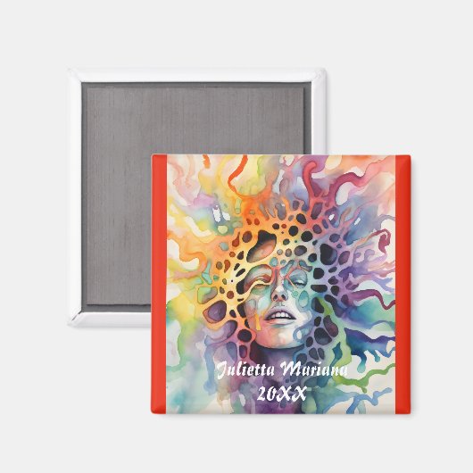 Tranquil Dynamo Aangepaste naam Magneet (Voorkant / Achterkant)
